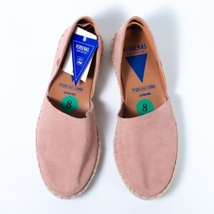 Verbenas Pink Suede Flats